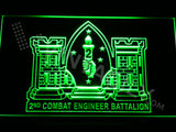 FREE 2nd Combat Engineer Battalion LED Sign - Green - TheLedHeroes