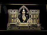 FREE 2nd Combat Engineer Battalion LED Sign - Yellow - TheLedHeroes