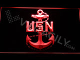 FREE US Navy LED Sign - Red - TheLedHeroes