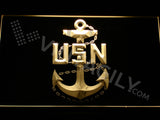 FREE US Navy LED Sign - Yellow - TheLedHeroes