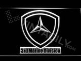 FREE 3rd Marine Division LED Sign - White - TheLedHeroes