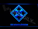 FREE 4th Infantry Division LED Sign - Blue - TheLedHeroes