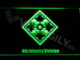 FREE 4th Infantry Division LED Sign - Green - TheLedHeroes