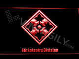 4th Infantry Division LED Sign - Red - TheLedHeroes