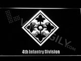 4th Infantry Division LED Sign - White - TheLedHeroes