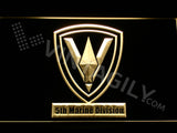 FREE 5th Marine Division LED Sign - Yellow - TheLedHeroes