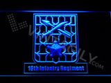 16th Infantry Regiment LED Neon Sign USB - Blue - TheLedHeroes
