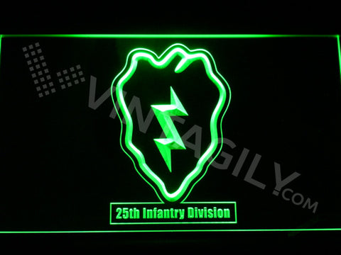 FREE 25th Infantry Division LED Sign - Green - TheLedHeroes