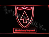 FREE 26th Infantry Regiment LED Sign - Red - TheLedHeroes