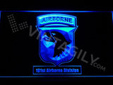 101st Airborne Division LED Neon Sign USB - Blue - TheLedHeroes