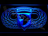 101st Airborne Division Wings LED Neon Sign Electrical - Blue - TheLedHeroes