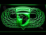 101st Airborne Division Wings LED Neon Sign USB - Green - TheLedHeroes