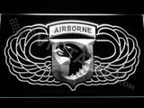 101st Airborne Division Wings LED Neon Sign Electrical - White - TheLedHeroes