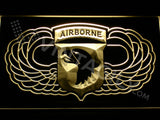 FREE 101st Airborne Division Wings LED Sign - Yellow - TheLedHeroes