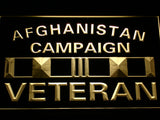 Afghanistan Campaign Veteran Ribbonl LED Sign - Multicolor - TheLedHeroes