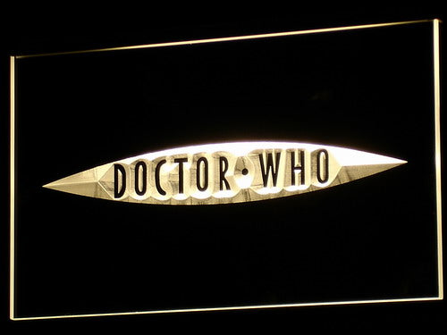 FREE Doctor Who 2 LED Sign - Yellow - TheLedHeroes