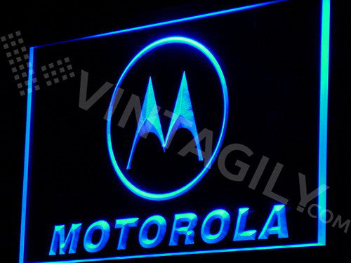 Motorola LED Sign - Blue - TheLedHeroes