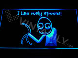FREE Rusty Spoons LED Sign - Blue - TheLedHeroes