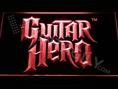Guitar Hero LED Sign - Red - TheLedHeroes