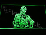 FREE C3-PO LED Sign - Green - TheLedHeroes