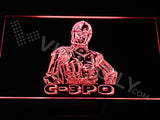 FREE C3-PO LED Sign - Red - TheLedHeroes