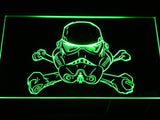 Star Wars Stormtrooper helmet LED Sign - Green - TheLedHeroes