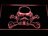 Star Wars Stormtrooper helmet LED Sign - Red - TheLedHeroes