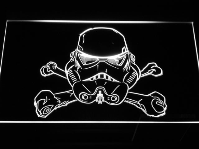 Star Wars Stormtrooper helmet LED Sign - White - TheLedHeroes