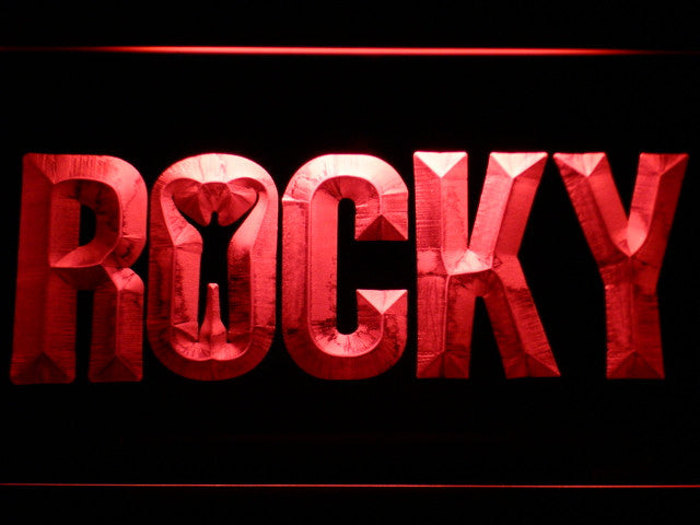 Rocky Boxing LED Sign - Red - TheLedHeroes