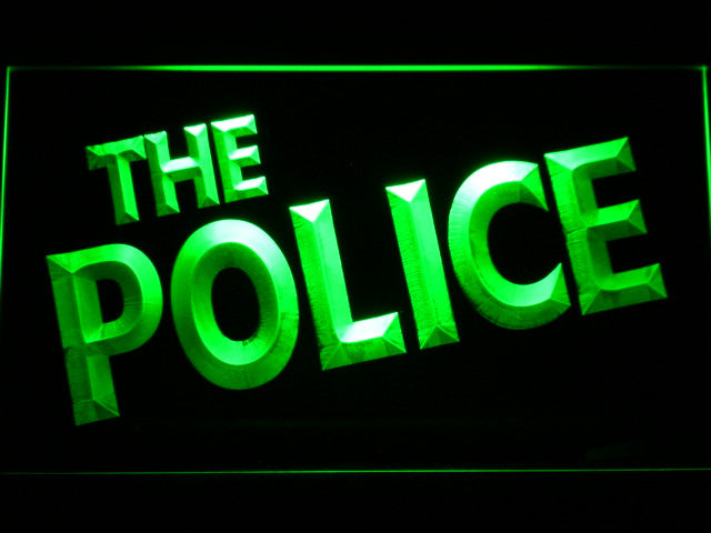 The Police LED Sign - Green - TheLedHeroes