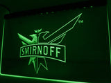 FREE Smirnoff Vodka Wine Beer Bar LED Sign - Green - TheLedHeroes