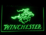 FREE Winchester Firearms Gun Logo LED Sign - Green - TheLedHeroes