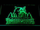 Minnesota Timberwolves 2 LED Sign - Green - TheLedHeroes