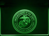 FREE United States Marine Corps LED Sign - Green - TheLedHeroes