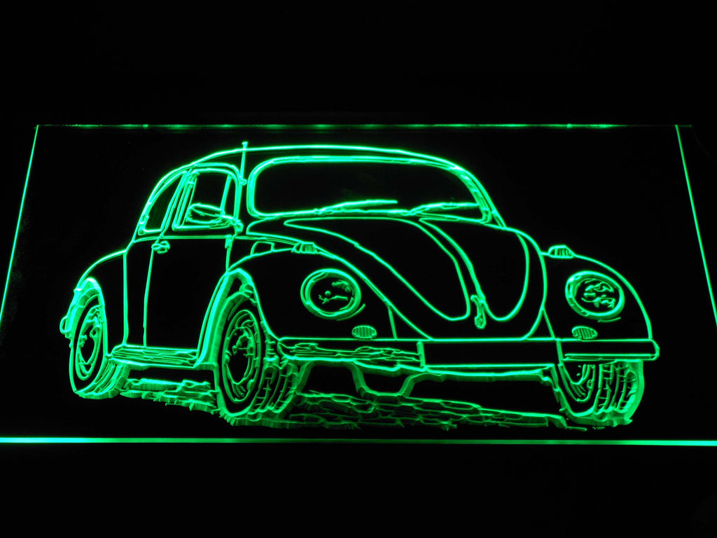 FREE Volkswagen Beetle LED Sign - Green - TheLedHeroes