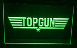 FREE Top Gun Movie Logo Bar Decor LED Sign - Green - TheLedHeroes