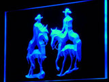 Western Cowboy LED Sign - Blue - TheLedHeroes