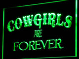 Cowgirls Are Forever LED Sign - Green - TheLedHeroes