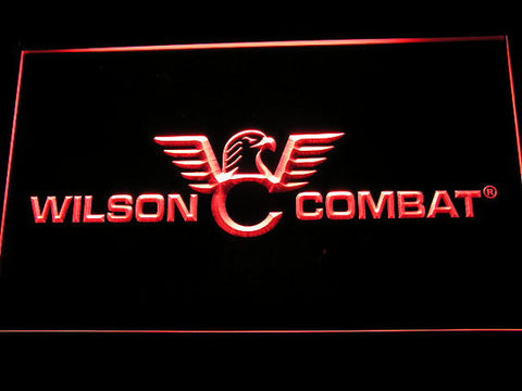 Wilson Combat Firearms Gun Logo LED Sign - Red - TheLedHeroes