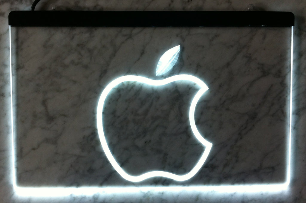 FREE Apple LED Sign - White - TheLedHeroes