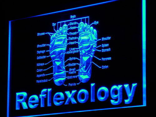 FREE Reflexology Foot Massage LED Sign - Blue - TheLedHeroes