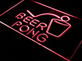 Beer Pong Bar Pub Club Game LED Sign - Red - TheLedHeroes