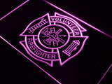 FREE Firefighter Volunteer Fire Dept. LED Sign - Purple - TheLedHeroes