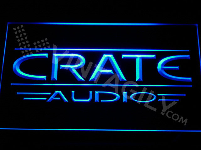 FREE Crate Audio LED Sign - Blue - TheLedHeroes