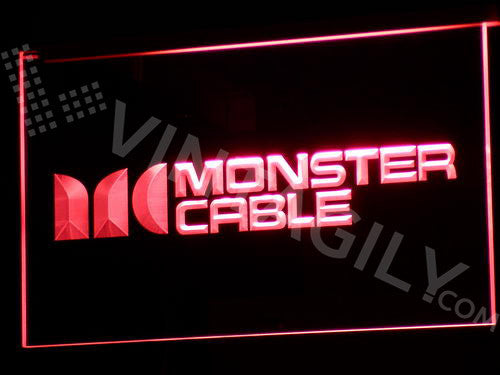 FREE Monster Cable LED Sign - Red - TheLedHeroes