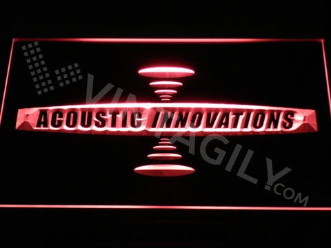 FREE Acoustic Innovations LED Sign - Red - TheLedHeroes
