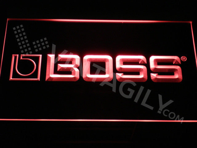 FREE Boss Hifi LED Sign - Red - TheLedHeroes