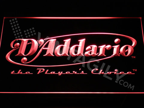 FREE D'addario LED Sign - Red - TheLedHeroes