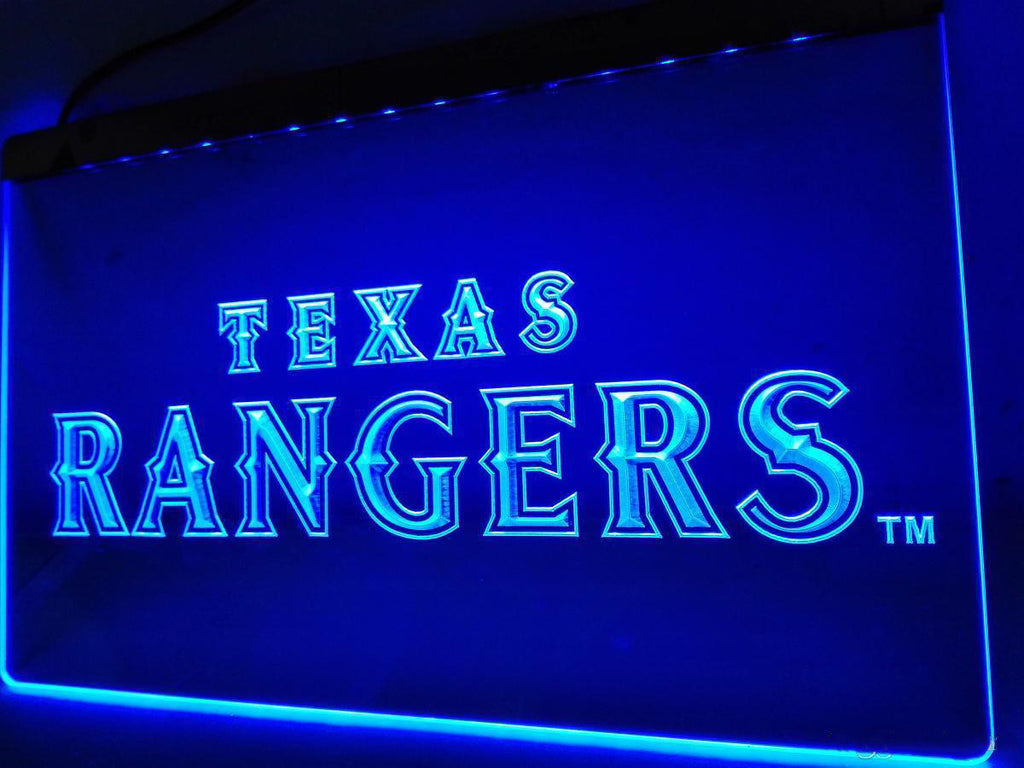 FREE Texas Rangers (4) LED Sign - Blue - TheLedHeroes