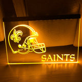 FREE New Orleans Saints (3) LED Sign - Yellow - TheLedHeroes